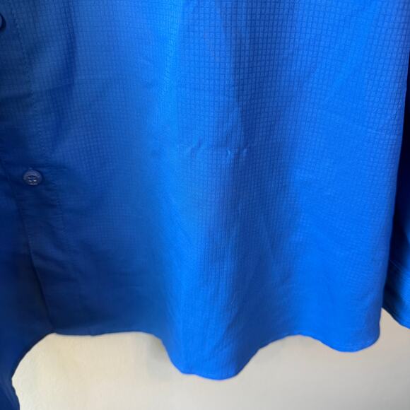 Columbia Men's PFG Tamiami II Long Sleeve Button Shirt Blue Size 4X - Picture 6 of 7